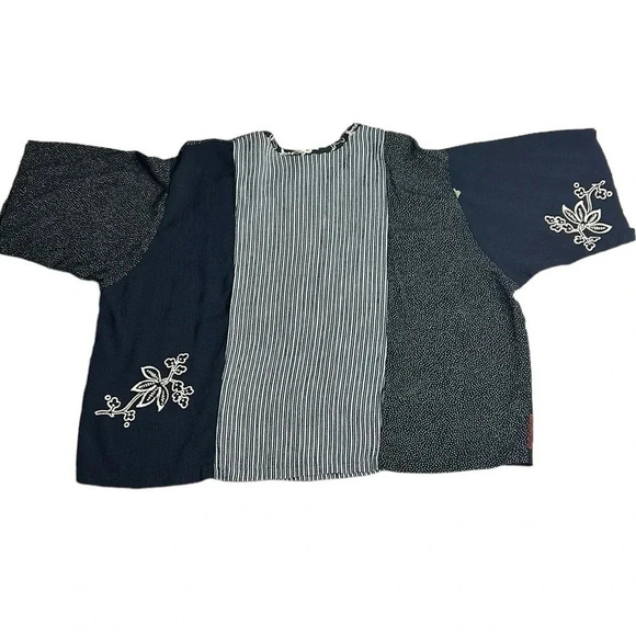 Vtg artsy floral top, oversized M,L,XL…,art to wear,unique ,80’s,preppy clueless - Picture 9 of 16